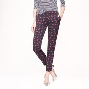 New J Crew Piamita Brigitte pant in crown print